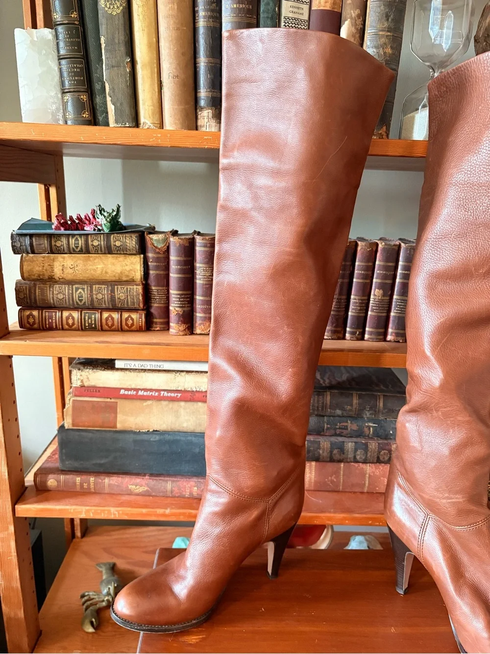 Vero Cuoio Tall Brown Leather Over-the-Knee Boots